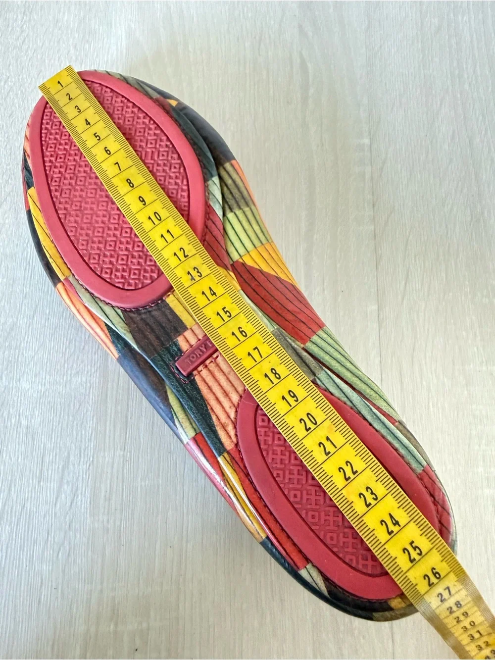 Tory Burch Reva Multicolor Printed Patent Leather Ballet Flats Women’s 9 aprox